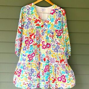 Fate Multi-colored floral mini dress